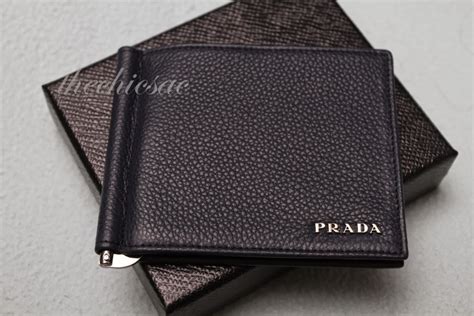 prada mens wallet|Prada wallet with money clip.